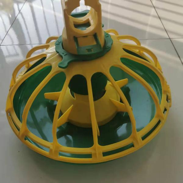 Chicken Coop Pvc Pipe Feeder Pan Feeder Poultry Green Yellow