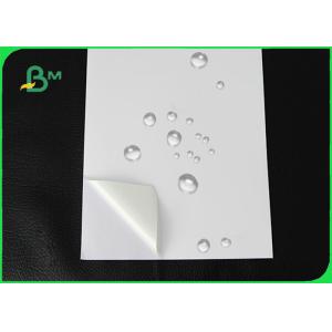 Glossy Self Adhesive Synthetic Paper For Banners Fast - drying Ink 120um 200um