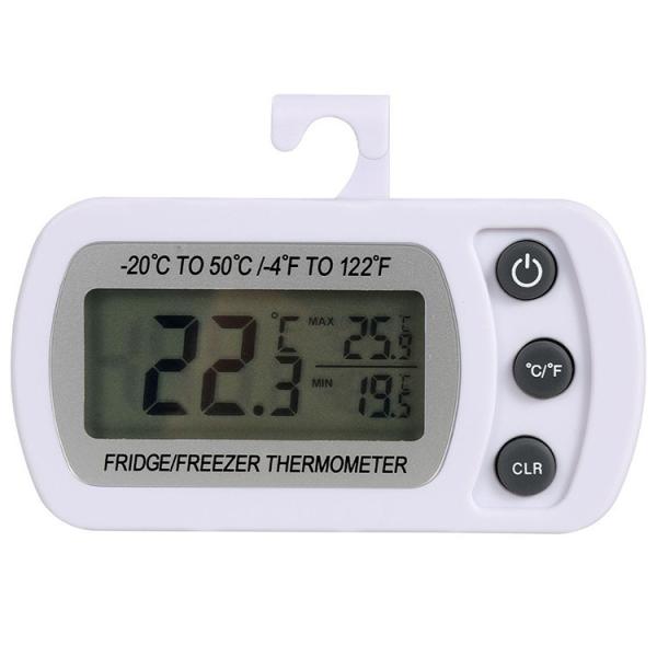 Max/Min Function Mini Refrigerator Thermometer Digital LCD Display Waterproof