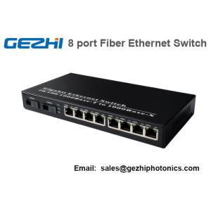 Fiber Optic PoE Network Gigabit Ethernet Switch 8 port 10/100Mbps 24V/48V