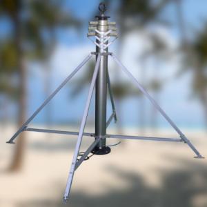 2M Adjustable 6063 Alu Alloy Telescoping Antenna Tower