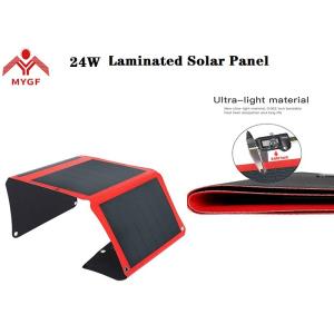 Cheap Camping Laminated Solar Panel 24 W Multi Usage For Low Power Applications for sale