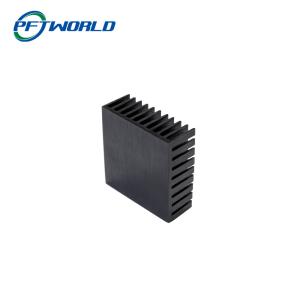 Precision CNC Machined Aluminum Radiator Parts Black