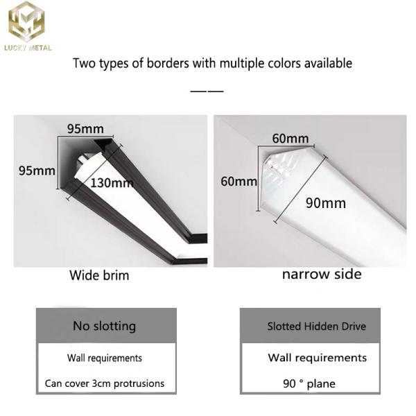 OEM Extruded Corner Aluminium Led Strip Profile 12mm 17mm