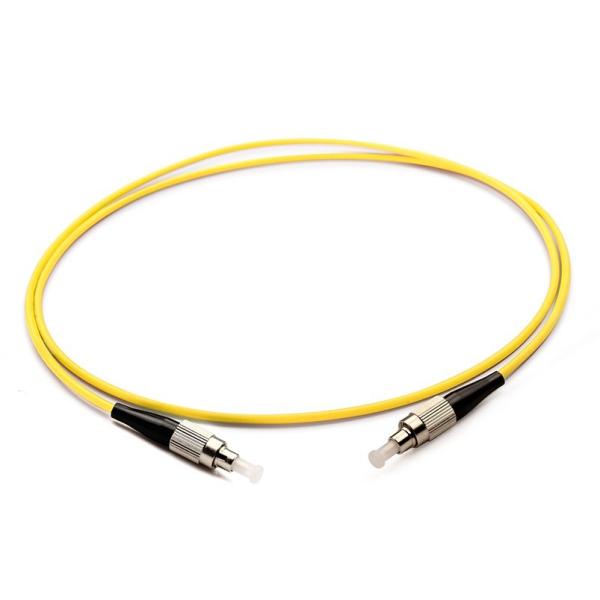 Quality G657A1 Single Mode Fiber Jumpers , FC/UPC-FC/UPC Yellow Fiber Patch Cable wholesale