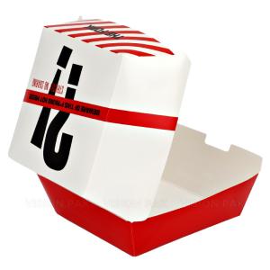 China Biodegradable Paperboard Food Packaging Hamburger Patty Box Custom on sale