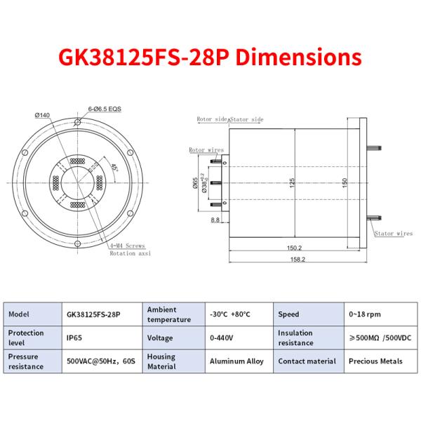 Quality IP65 Waterproof 100M Ethernet Integrated Slip Ring For High End Automation wholesale