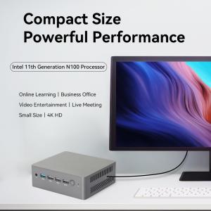 Intel N100 Processor Dual LAN Mini PC With Four USB DDR4 46GB RAM For Home