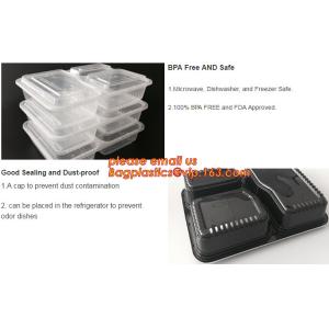 High-transparently Safe Square Disposable Food Custom Plastic Lunch Box,storage