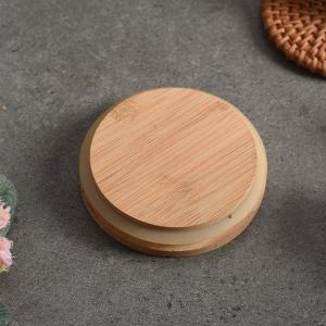 Wooden Bamboo Reusable Canning Lids For Food Cereal Storage Tea Herbs Coffee