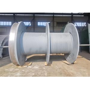 Heavy Duty Q355 Material Lebus Grooved Double Winch Drum 1-50 Tons Load Capacity
