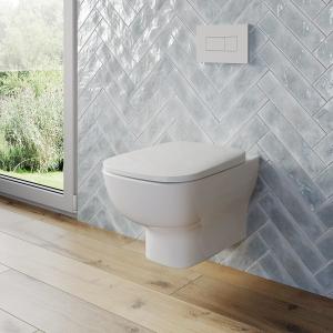 Space Saving In Wall Cistern Toilet With Siphon Jet Flush System
