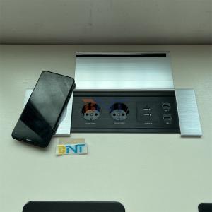 Multifunctional Power Socket with USB and Sliding Cover - Perfect for Office