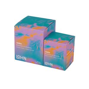 Durable Embossed Candle Packaging Box Recyclable Coated Paper Material