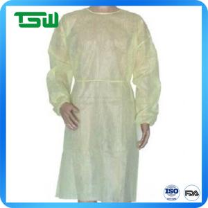 Cheap Anti Virus PP SMS Nonwoven Isolation Gown With Long Sleeves for sale