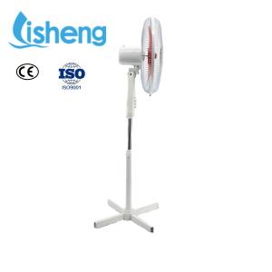 Energy Saving 16 Inch Solar AC/DC Powered Floor Fans With Adapter