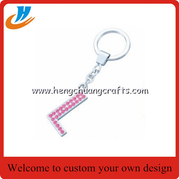 Quality Custom personalised cool keyrings/keychain with name with your own design wholesale