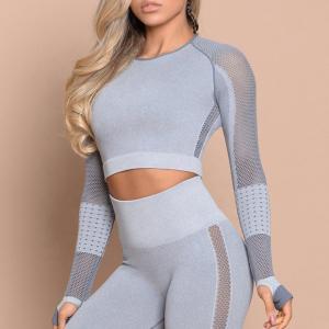 [Free Sample] Yoga Pants Set Apparel Processing Services Slight Customize