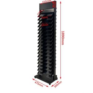 Freestanding Tower Stone Display Stand 400 X 300mm With Shelves