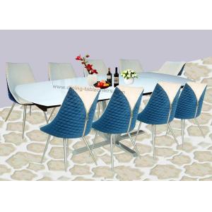 Modern Extension Dining Room Table Hotel Use White Painting Beneath