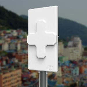 50Ω Input Impendence 25dBi 698-2690MHz 4G/LTE MIMO Panel Antenna with 210*210