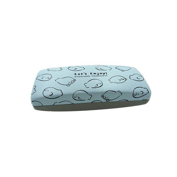 Blue Kid's Cute Eyeglasses Case With Custom Logo , Pu Eyewear Case