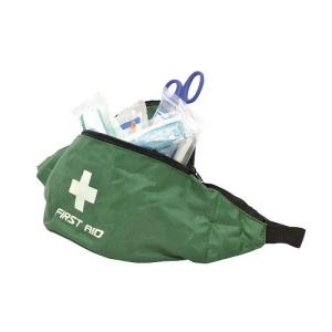 Portable small Bumbag first aid kit strong Polyester Fabric Bag in blue