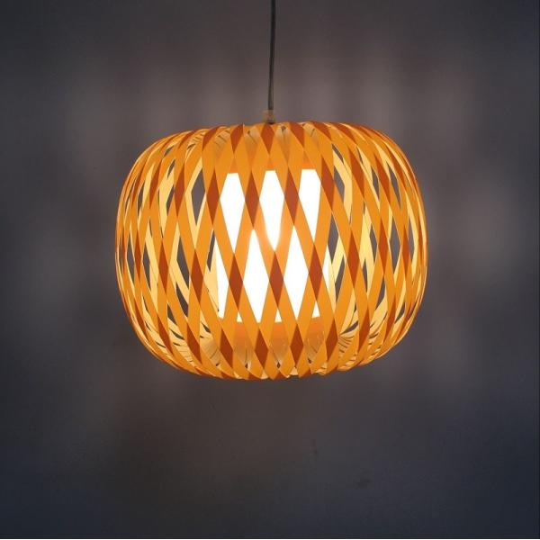 Die Cut Striped Polypropylene LampShade 3 Way Gimbal Non Elec