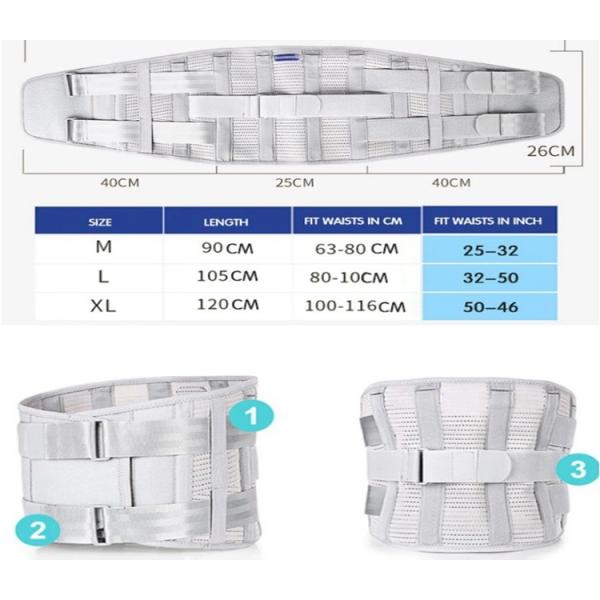 Unisex Lower Back Waist Pain Relief Belt , Back Brace Support Belt Comfortable