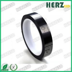 Black Brown Color Grid Polyimide ESD Anti Static Safety Tape For Electronic