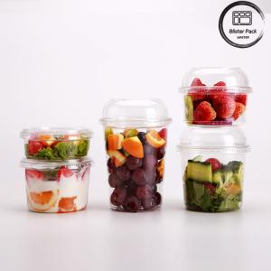 Customizable 8-32oz Clear Plastic Salad Containers with Leakproof Lids
