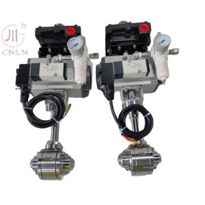 CF3/CF8 DN15/DN20 SS304/SS316 Cryogenic Pneumatic Ball Valve For LNG/LOX/LN2/LAR/LCO2 Liquid Gas