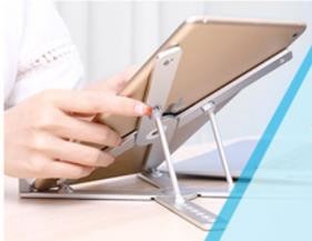 X Shape Aluminum Alloy Non Slip Portable Laptop Adjustable Folding Bracket