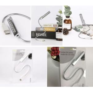 Micro USB Light Gooseneck Flexible PC Laptop 8 Led Book Light RoHS