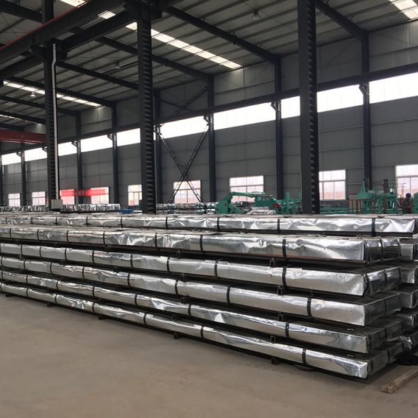 0.14mm Corrugated Galvanized Steel Sheets Electrolytic Zinc Coated Anti Rust AISI