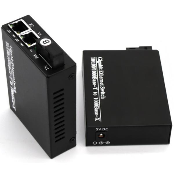 UTP Connector AC220V Fiber Optical Converter 10/100/1000M 2.5W