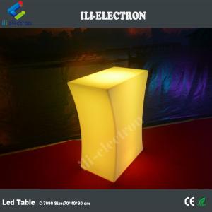 rechargeable illuminated led light up coffee table