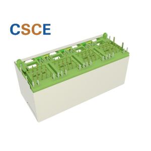 Phosphor Bronze 2 * 4 Port Stacked RJ45 Connectors Wifi Adapter Socket With Led