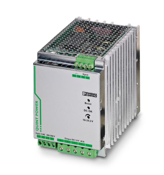 Phoenix QUINT-PS/3AC/24DC/40 2866802 power module, three-phase AC input, 24V DC