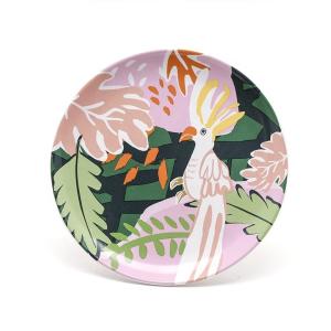 8 Inch Dinnerware Ceramic Colorful Salad Plate For Spring Summer Custom Pottery