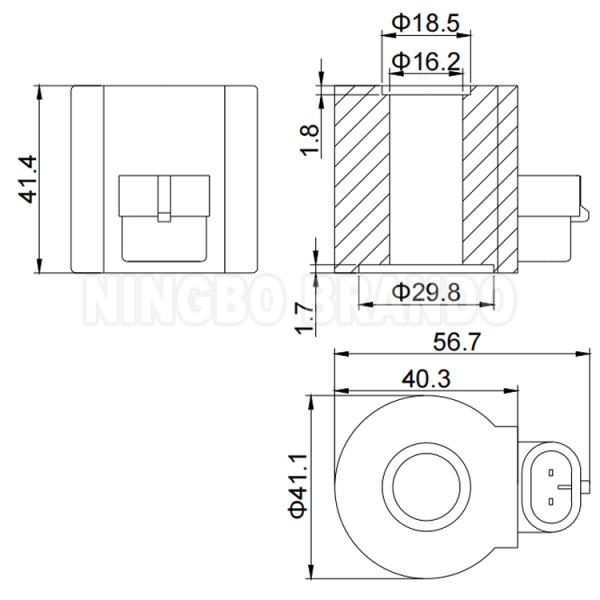 12VDC 24VDC Solenoid Coil For OMB LPG CNG Solenoid Cut-off Valve