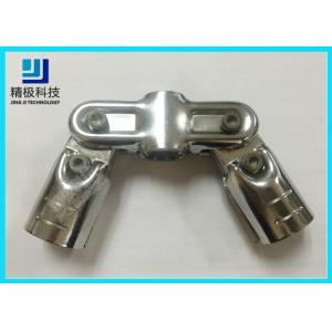 Double Angled Pivoting Joint Chrome Pipe Connectors For Capacity Flow Rack and