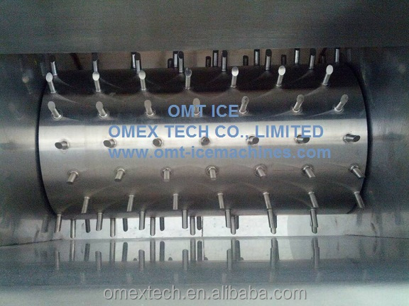 Industrial Ice Crusher for Cube or Tube Ice Cutting and Crushed Ice Production in Industrial Settings