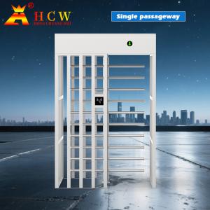 Cheap HCW Full Height Turnstile Security Gate with 600mm Channel Width RS232/RS485 Communication and ISO 9001/CE Certification for sale