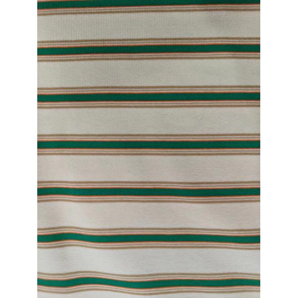 Anti-Pilling And Breathable And Soft Cotton Striped Material Fabric For T-Shirt