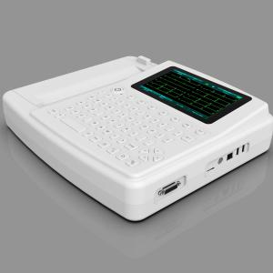 Touch Screen Full Keyboard Electrocardiogram ECG Machine 12 Channel 12 Lead With