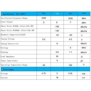 Innotion Voltage Tuned Oscillator 230-310MHz Coaxial Resonator Oscillator