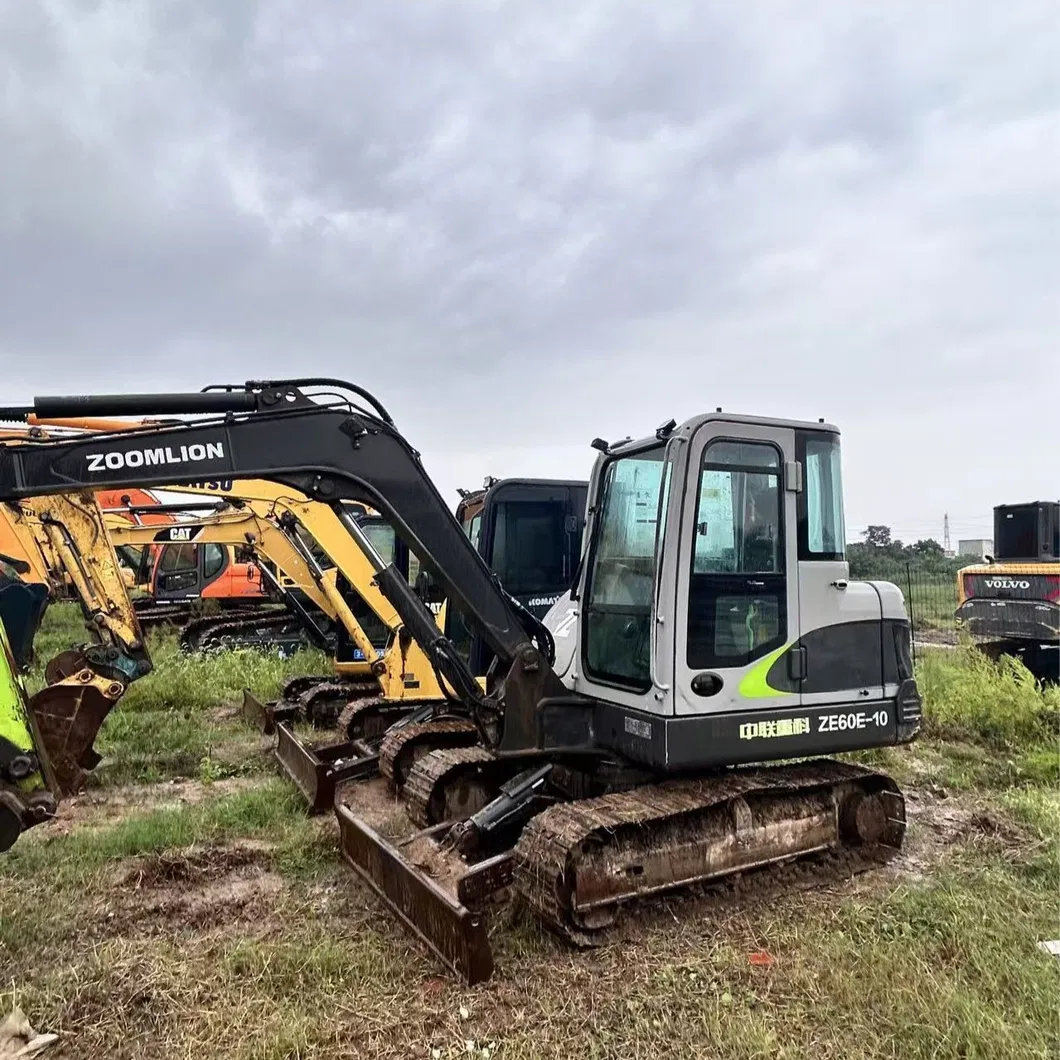 Factory Price Used Zoomlion Ze60e-10 6ton Used Mini Digger Original Excavator Spare Parts Small Crawler Excavator Best Price