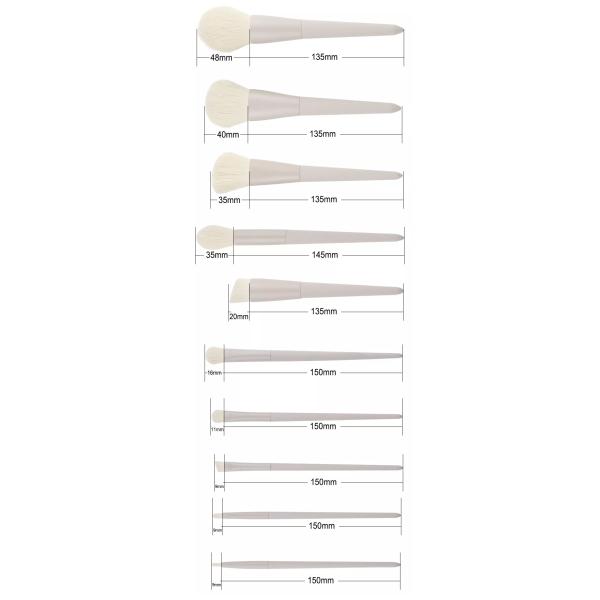 Artist Makeup Brushes Cosmetic Makeup Brush Set Cruelty Free Rubber Oil Processing