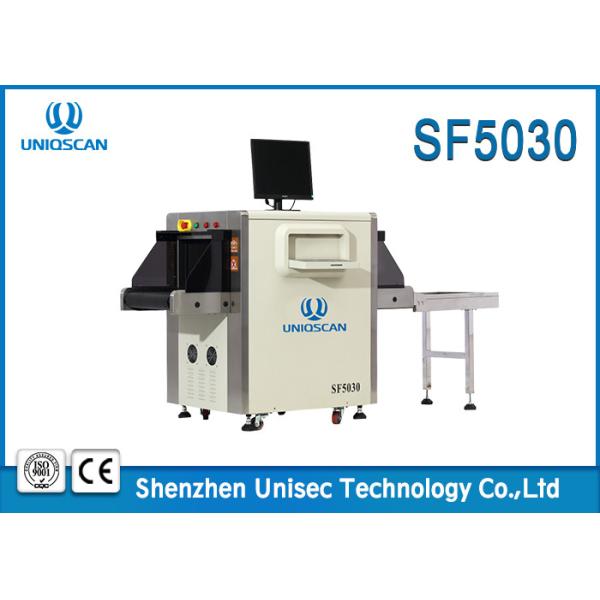 Quality UNIQSCAN Penetration Resolution X Ray Baggage Scanner Machine SF5030C 34WG 80° Angle wholesale